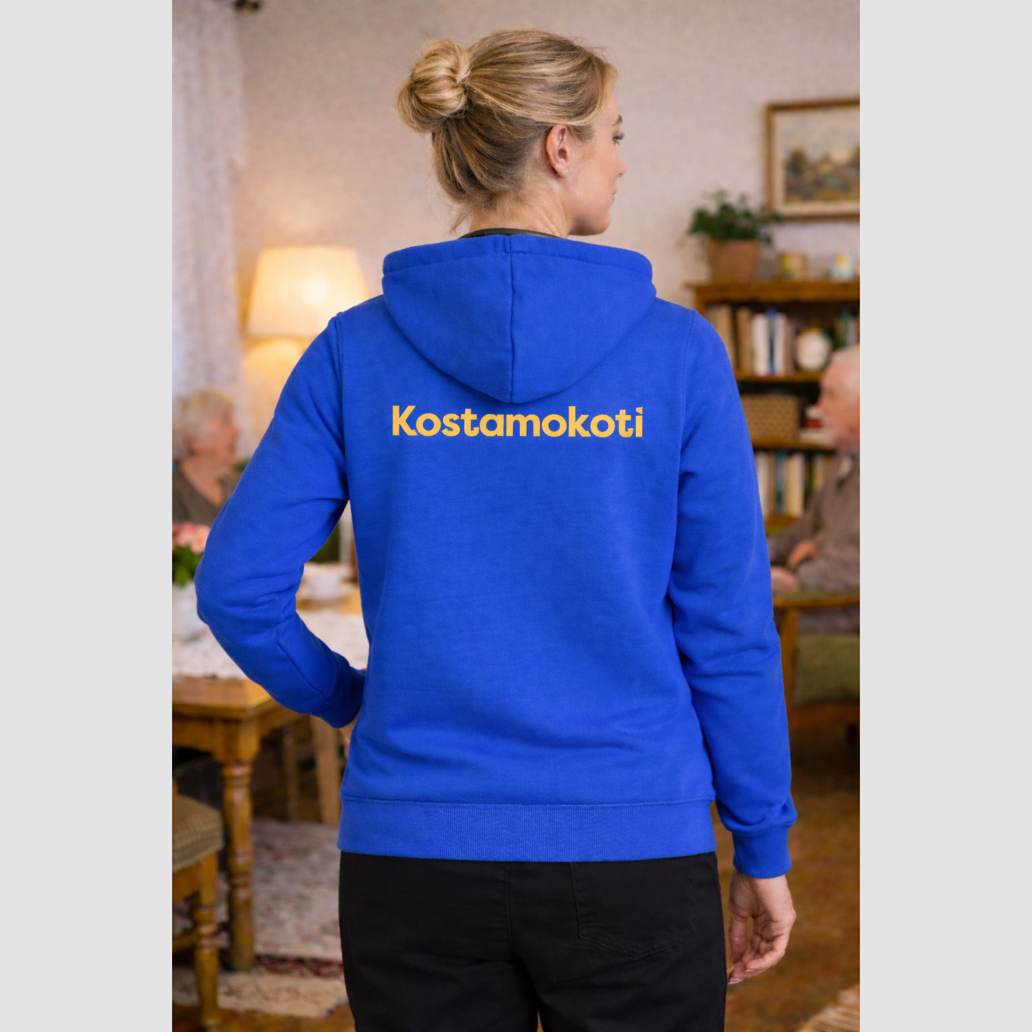 Basic Huppari Vetoketjulla Kostamokoti Logolla