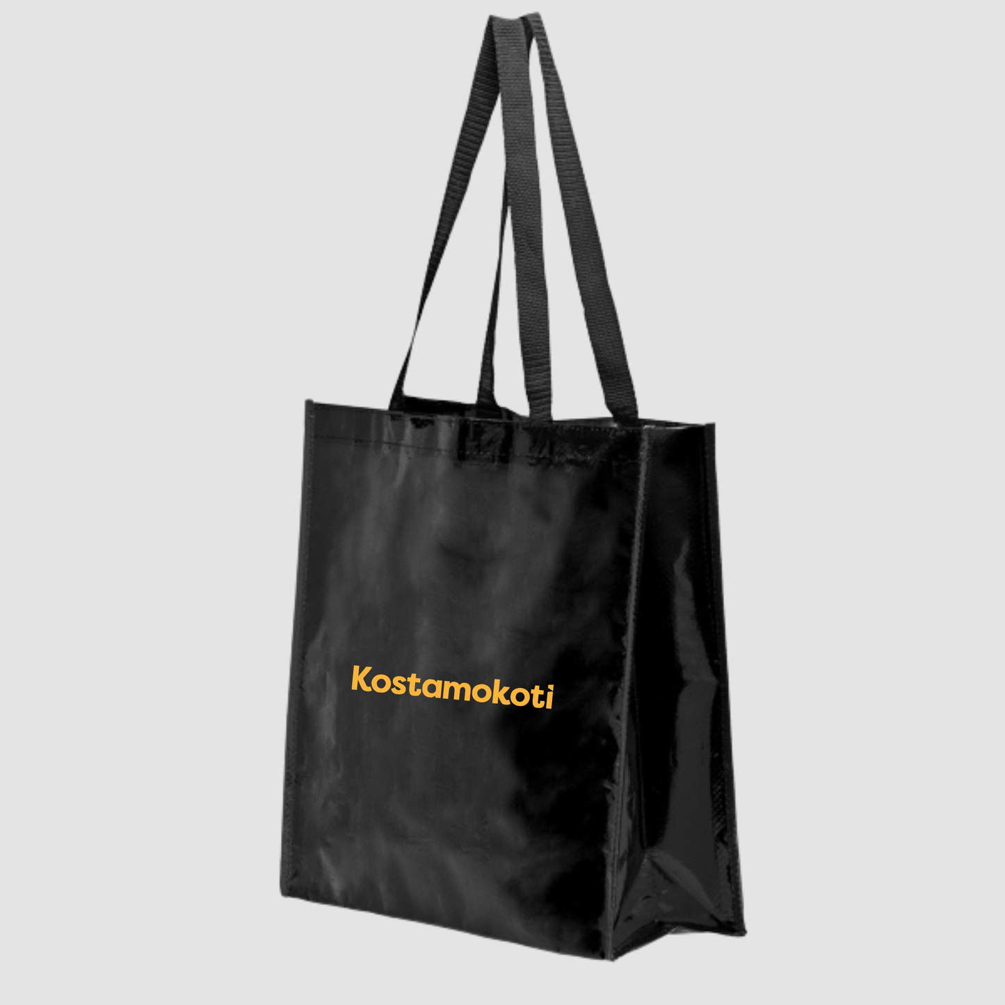 Coast Kiiltolaminoitu kestokassi Kostamokoti Logolla – 120 g/m²
