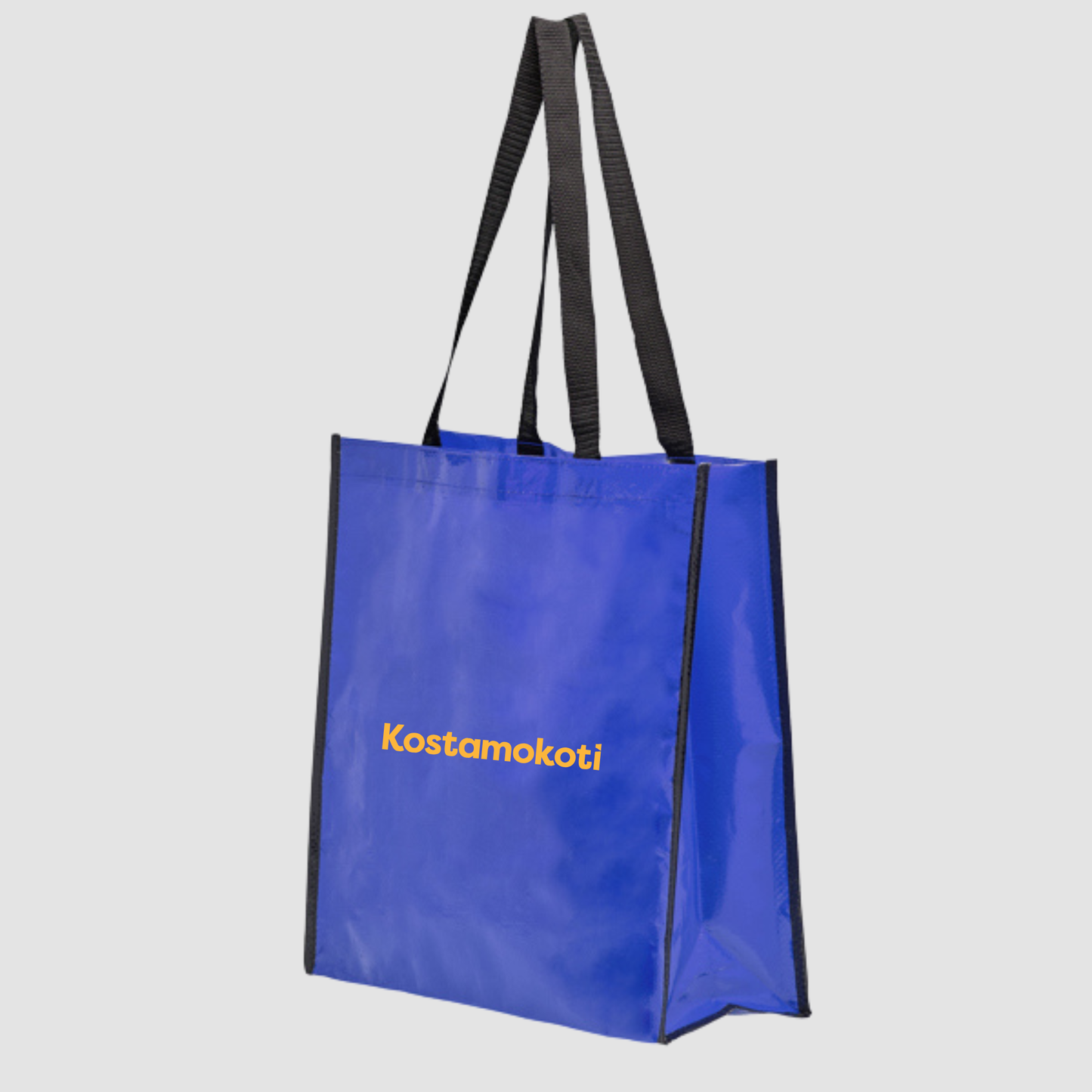 Coast Kiiltolaminoitu kestokassi Kostamokoti Logolla – 120 g/m²