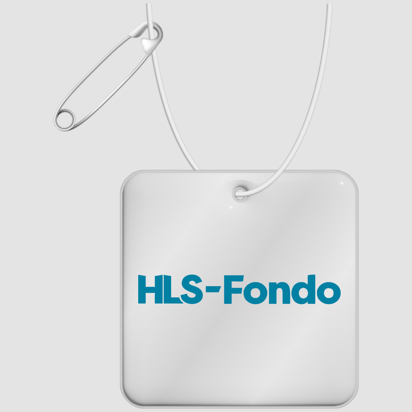 RFX™ ripustettava PVC-heijastin Fondo Logolla, neliö